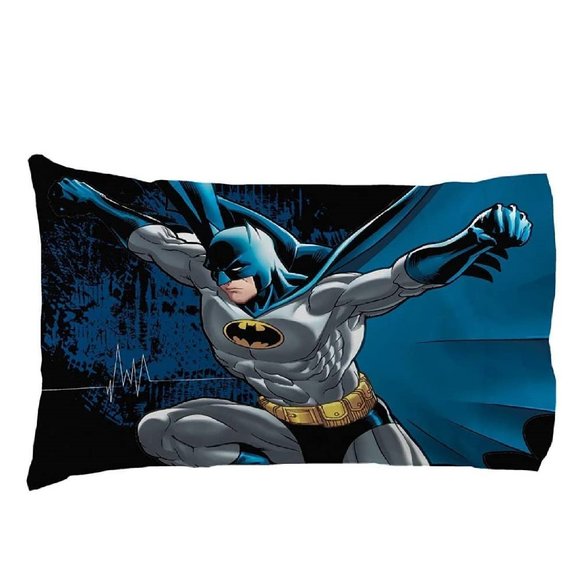 new Batman Guardian Speed Super-Soft 3-piece Twin Sheet Set - Black, Gray, Blue - Picture 10 of 15
